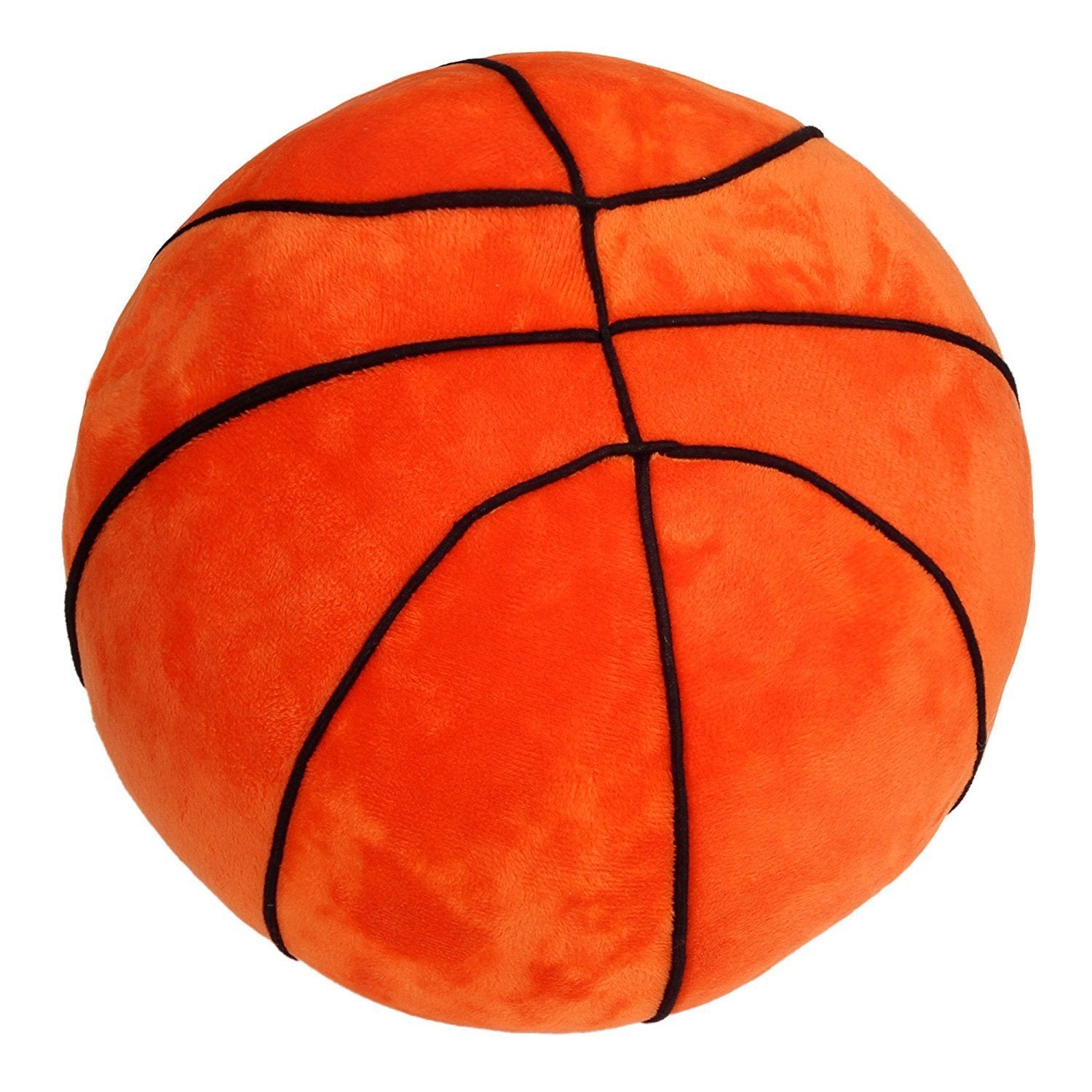 T Play Plush Basketball Pillow Fluffy Stuffed Basketball Plush Toy Soft Stuffed Basketball Plush Pillows Durable Sport Basketbal